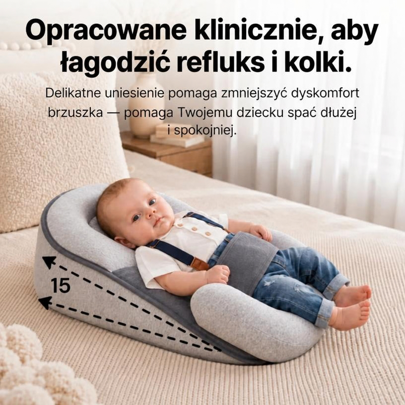 Kołysko - Leżaczek redukujący ulewanie